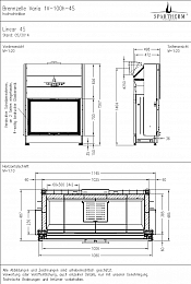 Каминная топка Spartherm Varia 1V-100h-4S
